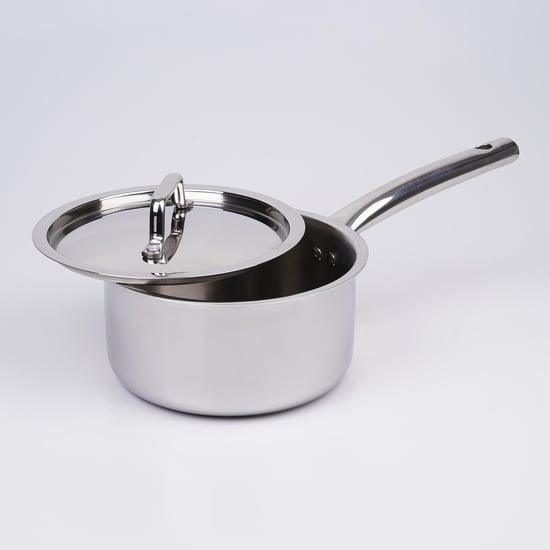 Valeria Carin Stainless Steel Induction Compatible Sauce Pan with Lid - 2.3L