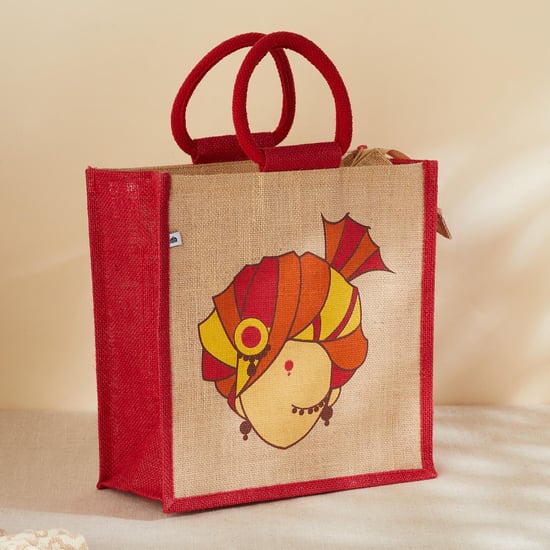 Livia Jute Lunch Bag