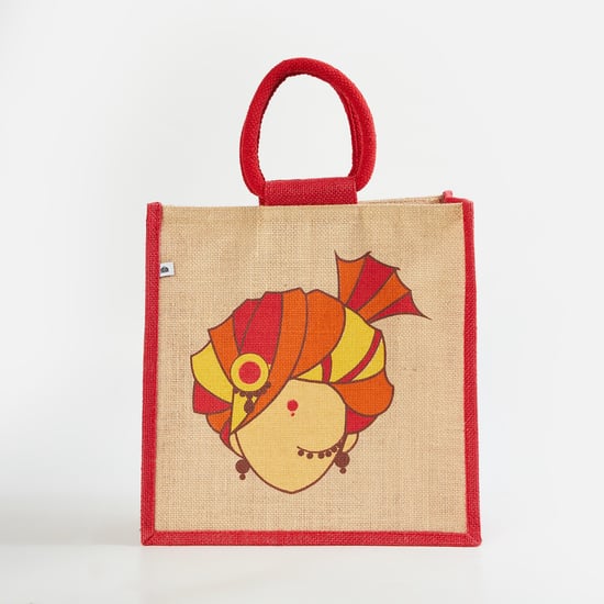 Livia Jute Lunch Bag