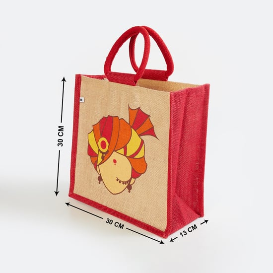 Livia Jute Lunch Bag