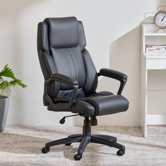 Hawking Faux Leather Office Chair - Black