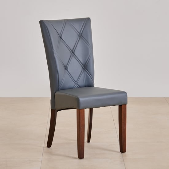 Jasper Solid Wood 4-Seater Dining Set with Chairs - Grey and Brown