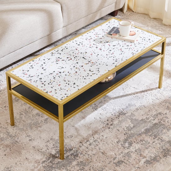 Helios Calisto Metal Coffee Table - Gold