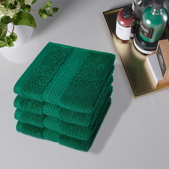 CANNON Arizona Set of Cotton Face Towels 30x30cm Green Cotton