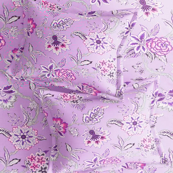 CANNON Brooklyn Cotton 144TC Floral Printed 3Pcs Super King Bedsheet Set