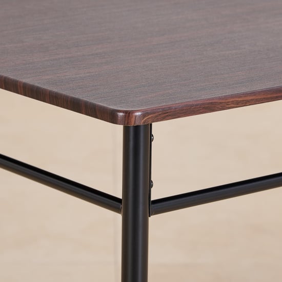 Helios Lucia 6-Seater Dining Set with Chairs and Bench - Brown