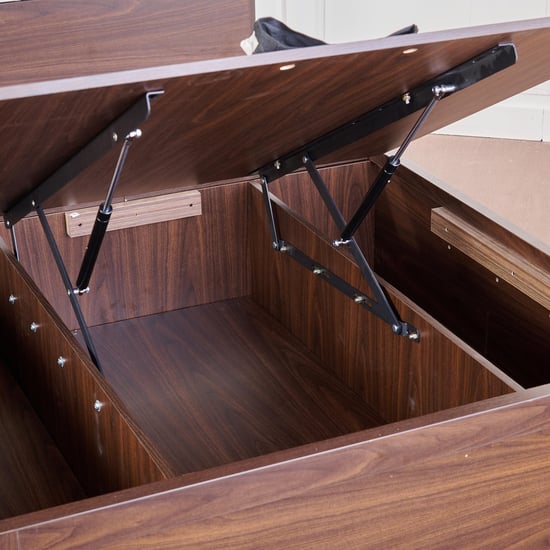 Tulip Teen Bed with Hydraulic Storage - Brown