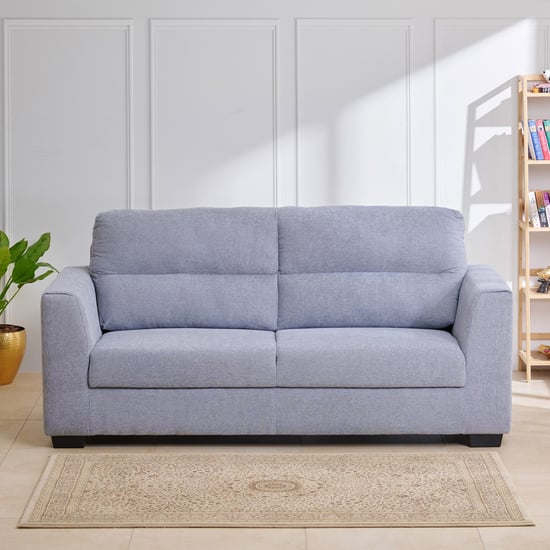 Ellora Fabric 3-Seater Sofa - Grey