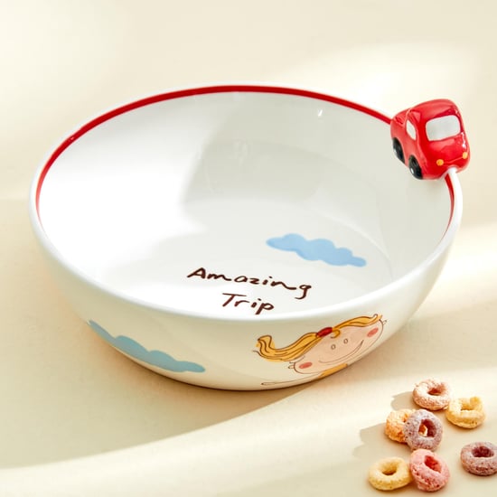 Corsica Bliss Kids Stoneware Printed Cereal Bowl - 500ml