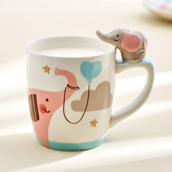 Bliss Kids Stoneware Elephant Printed Mug - 320ml