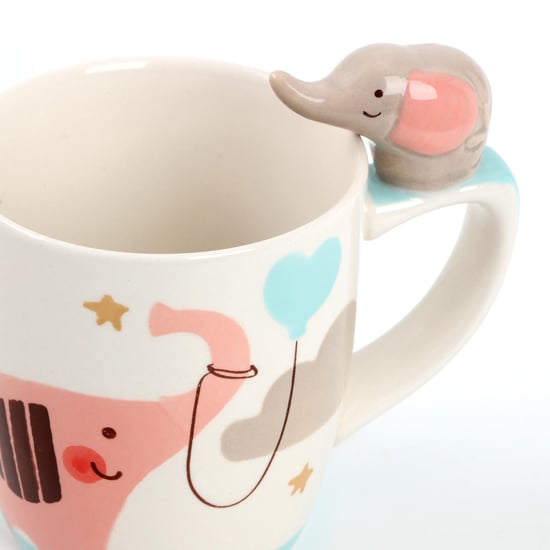 Bliss Kids Stoneware Elephant Printed Mug - 320ml