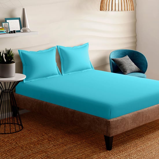 PORTICO Shades Cotton 152TC 3Pcs Queen Bedsheet Set