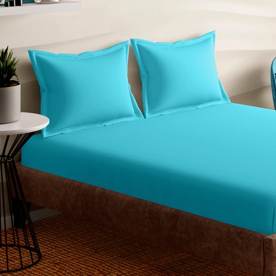 PORTICO Shades Cotton 152TC 3Pcs Queen Bedsheet Set