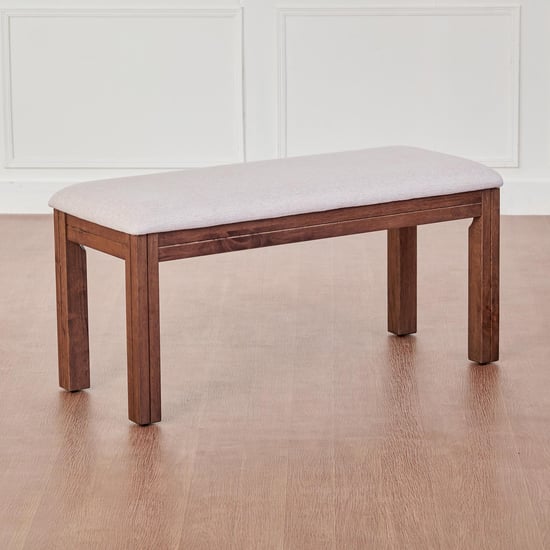 Montoya Fabric Dining Bench - Brown