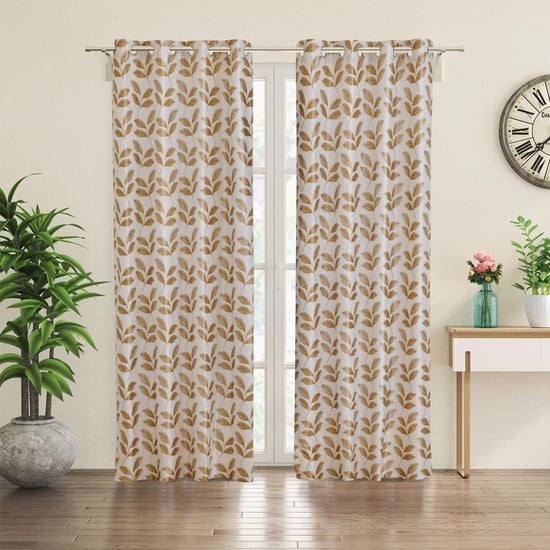 Corsica Andrea Set of 2 Printed Light Filtering Door Curtains