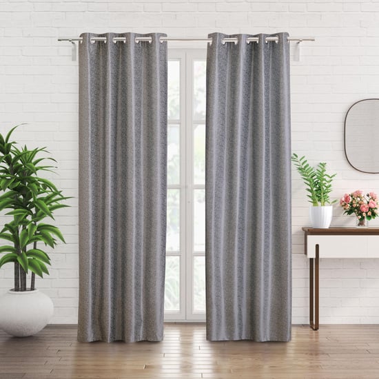 Corsica Andrea Set of 2 Printed Light-Filtering Door Curtains