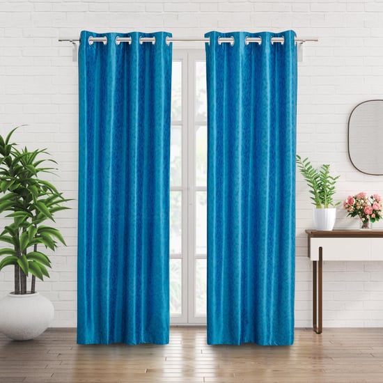 Corsica Andrea Set of 2 Printed Light Filtering Door Curtains