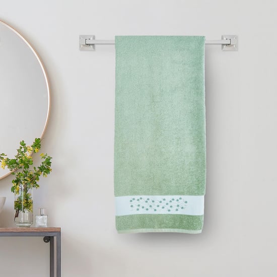 Colour Refresh Essence Cotton Embroidered Bath Towel - 70x140cm