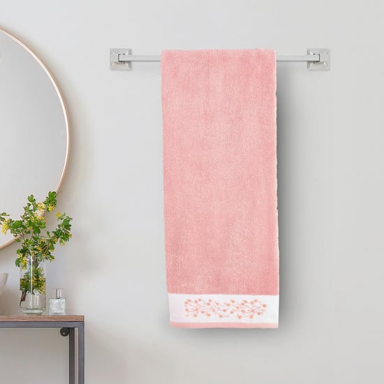 Colour Refresh Essence Cotton Embroidered Bath Towel - 140x70cm