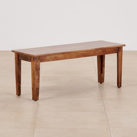 Helios Amora Mango Wood Dining Bench - Brown