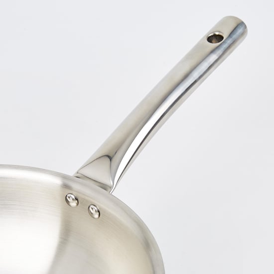 Valeria Carin Stainless Steel Induction Wok - 3.8L