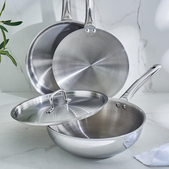 Valeria Carin Stainless Steel Induction Concave Tawa - 25.5cm