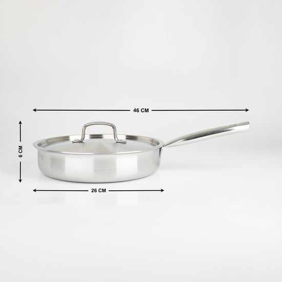Valeria Carin Stainless Steel Saute Pan with Lid - 2.5L