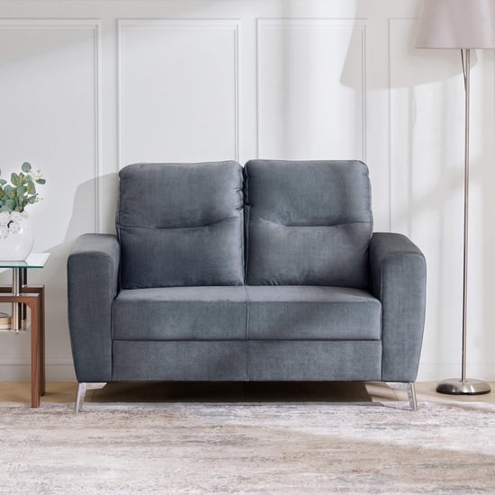 Helios Vive Fabric 2-Seater Sofa - Grey