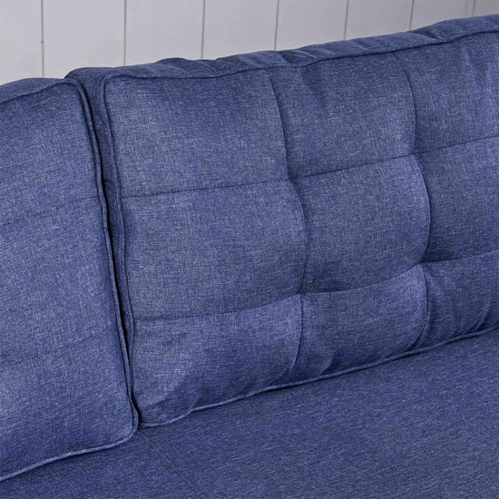 Helios California Fabric 3-Seater Sofa - Blue
