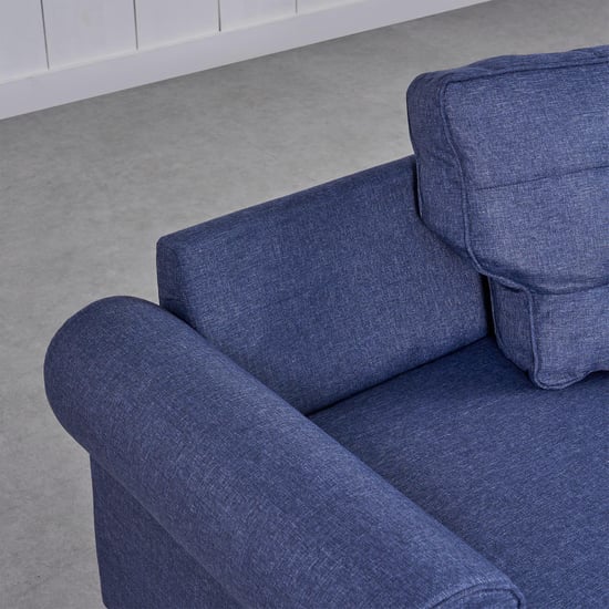 Helios California Fabric 3-Seater Sofa - Blue