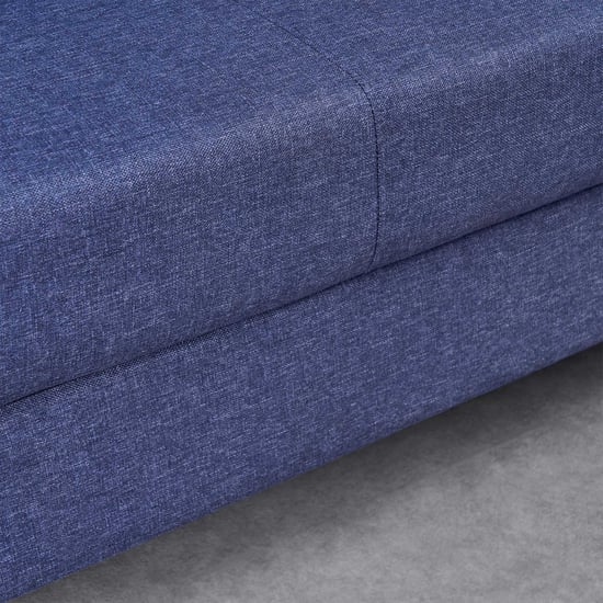 Helios California Fabric 3-Seater Sofa - Blue