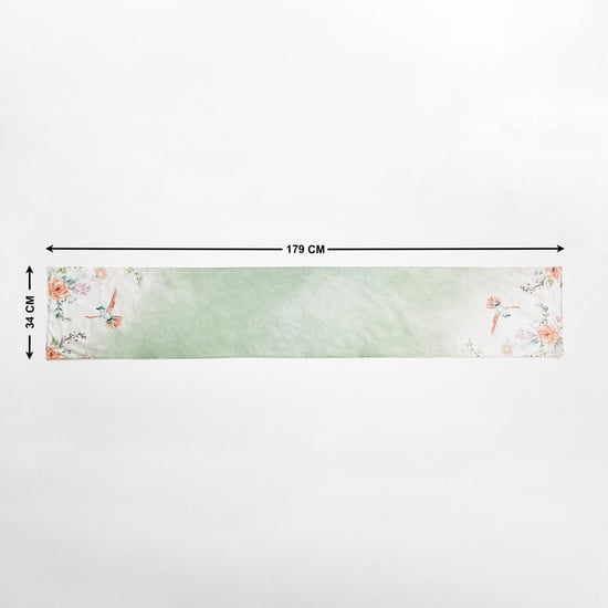Moksha Velvet Printed Reversible Table Runner