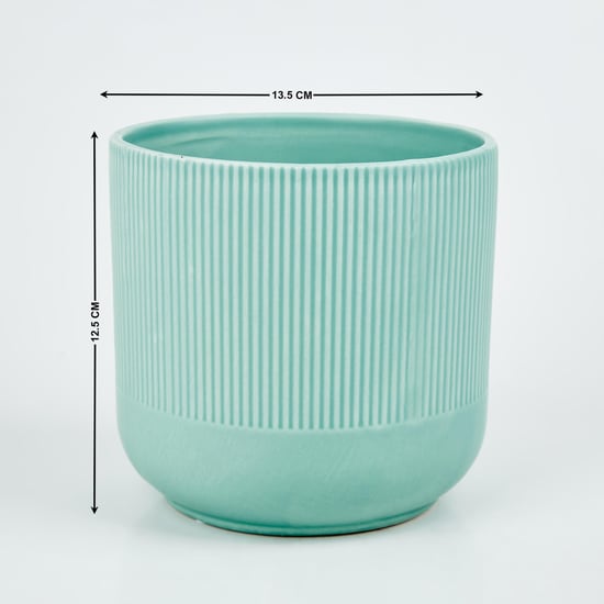 Gloria Argil Ceramic Ribbed Planter