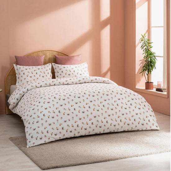 d-decor-vatika-cotton-136tc-floral-print-3pcs-super-king-bedsheet-set