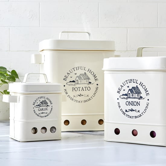 Mendo Iron Printed Onion Canister with Lid