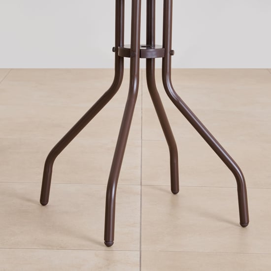 Fullerton Metal Outdoor 2-Seater Tea Table Set with Chairs - Brown