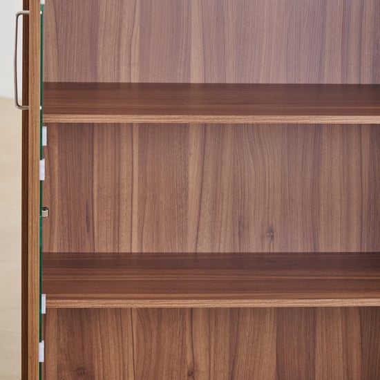 Quadro 2-Door Book Cabinet - Brown