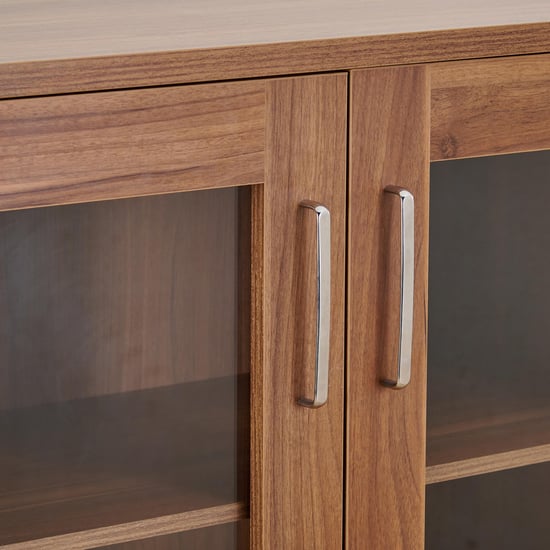 Quadro 2-Door Book Cabinet - Brown