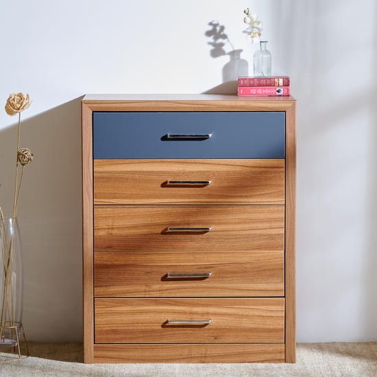 Quadro Chest of 5 Drawers - Brown