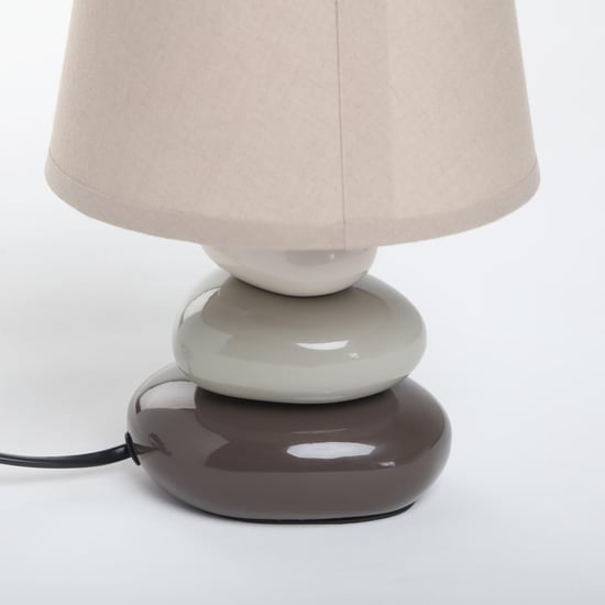 Monolith Marvel Ceramic Pebble Table Lamp
