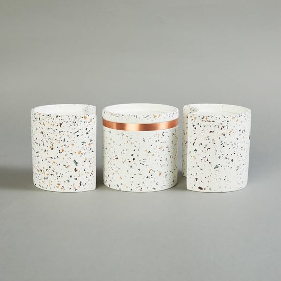 Splendid Terra Roza Set of 3 Concrete Planters