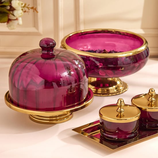 Maya Neale Set of 2 Glass Canisters with Tray