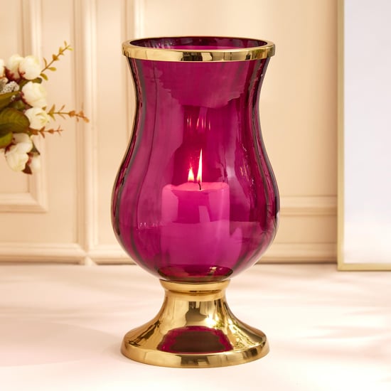 Maya Neale Glass Hurricane Candle Holder