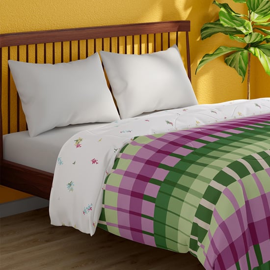 PORTICO Pixelmania Cotton Geometric Print Double Comforter