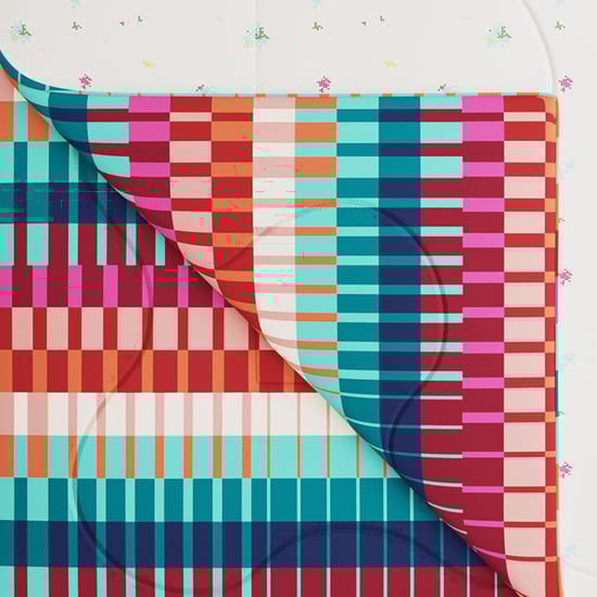 PORTICO Pixelmania Cotton Geometric Print Double Comforter