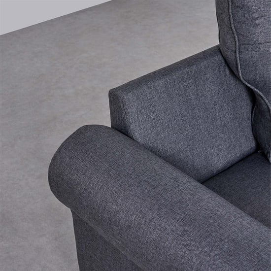 Helios California Fabric 3+2+1 Seater Sofa Set - Grey