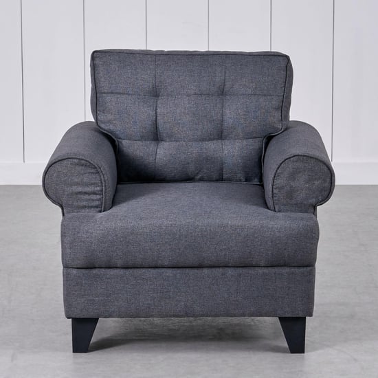 Helios California Fabric 3+2+1 Seater Sofa Set - Grey