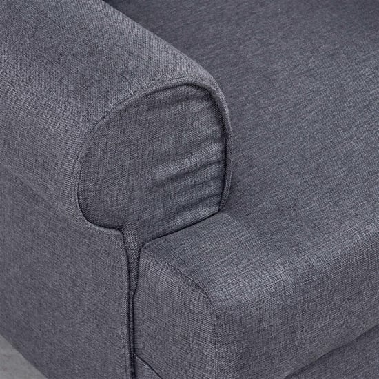 Helios California Fabric 3+1+1 Seater Sofa Set - Grey