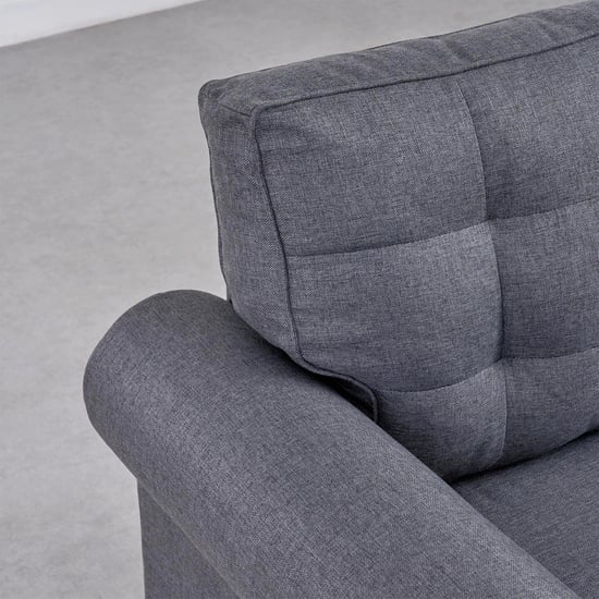 Helios California Fabric 3+1+1 Seater Sofa Set - Grey