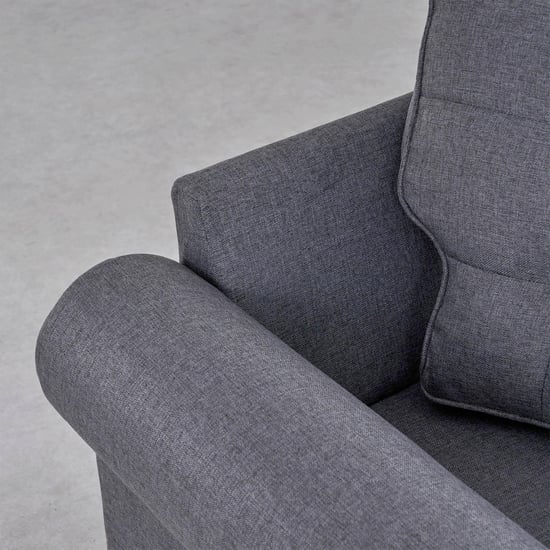 Helios California Fabric 3+1+1 Seater Sofa Set - Grey